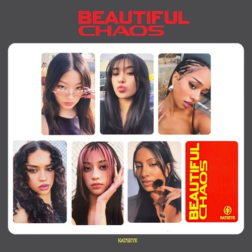 6pcs/set KATSEYE BEAUTIFUL CHAOS Double-Sided Self Made Photocards Album Card - Picture 8 of 9