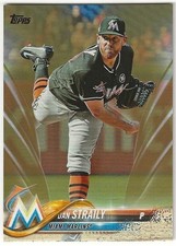 2018 Topps DAN STRAILY Insert GOLD #0903/2018 Parallel Card MARLINS