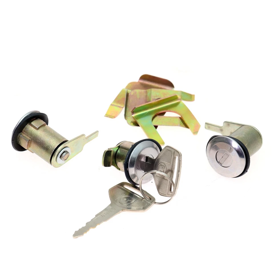 NUEVO JUEGO DE 3 CERRADURAS DE PUERTA TAPA DE COMBUSTIBLE GASOLINA PARA CAMIONETA DATSUN NISSAN 720 1980-1986 Foto 2 de 4