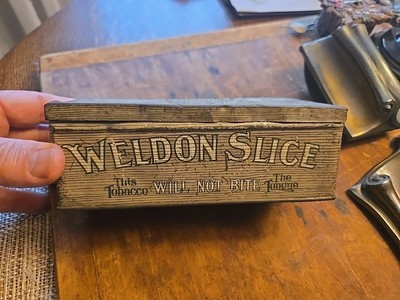 WELDON SLICE SMOKING TOBACCO TIN - COBB, BATES & YERXA CO. BOSTON 16oz 