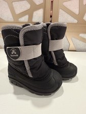 Toddler Kids Kamik Snowbug 5 Black Lined Comfort Warm Snow Cold Boots Size 5 C