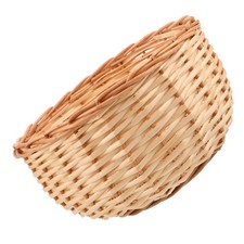  Runde Strohkorb-Schale aus Rattan für Obst und Brot, handgefertigt –