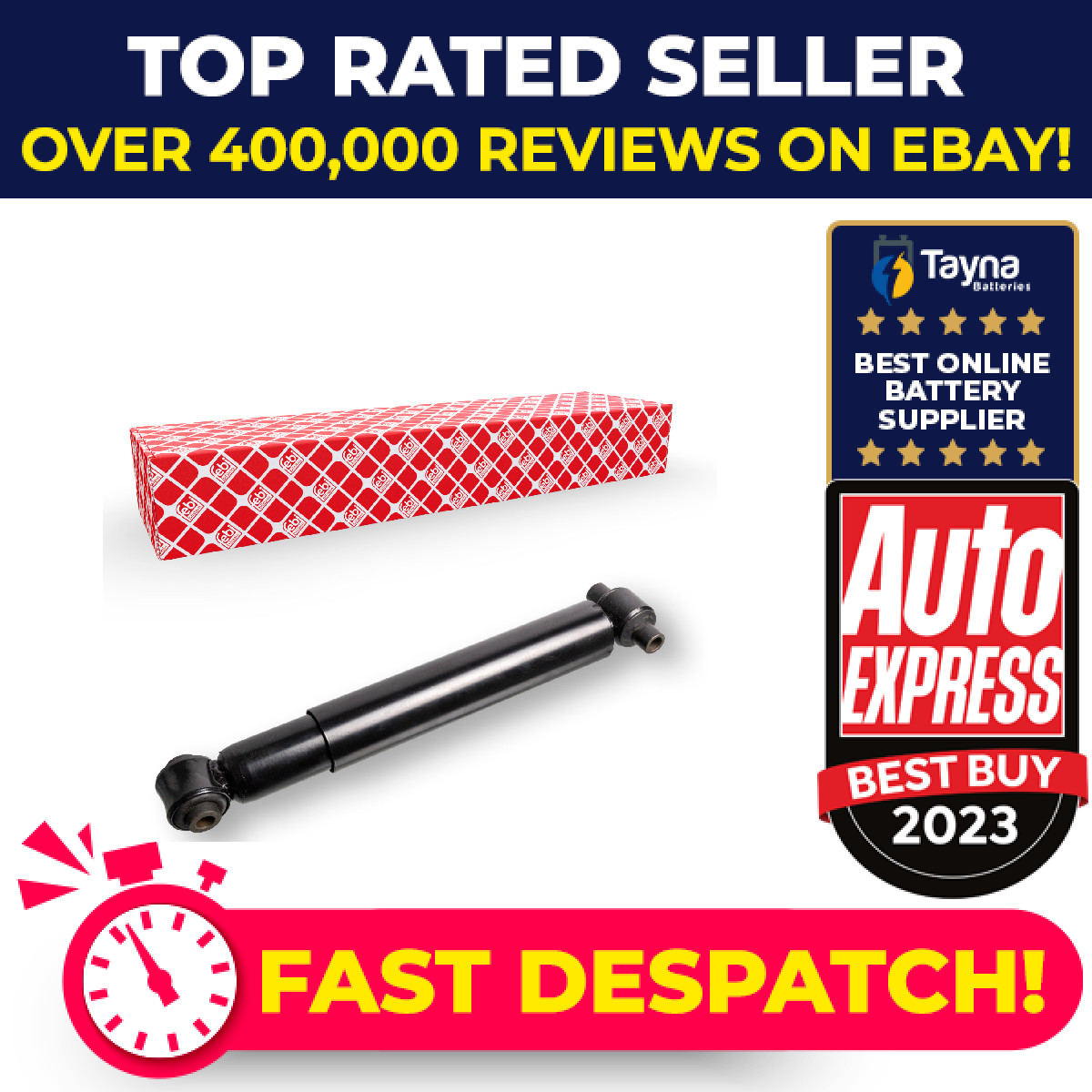 2x Shock Absorbers (Pair) Front 177653 Febi Damper 21866530 23960708 Quality New