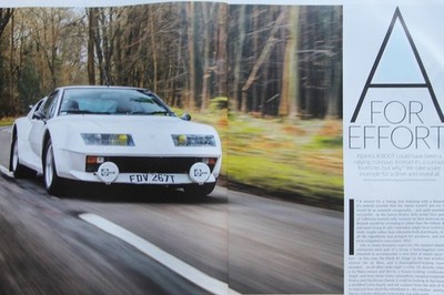 CC 2019 extracted mag article: 1978 ALPINE A310 GT, owning and driving overview