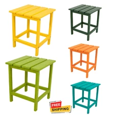 NEW! POLYWOOD Long Island 18-inch Side Table - Select Color, Free Ship US