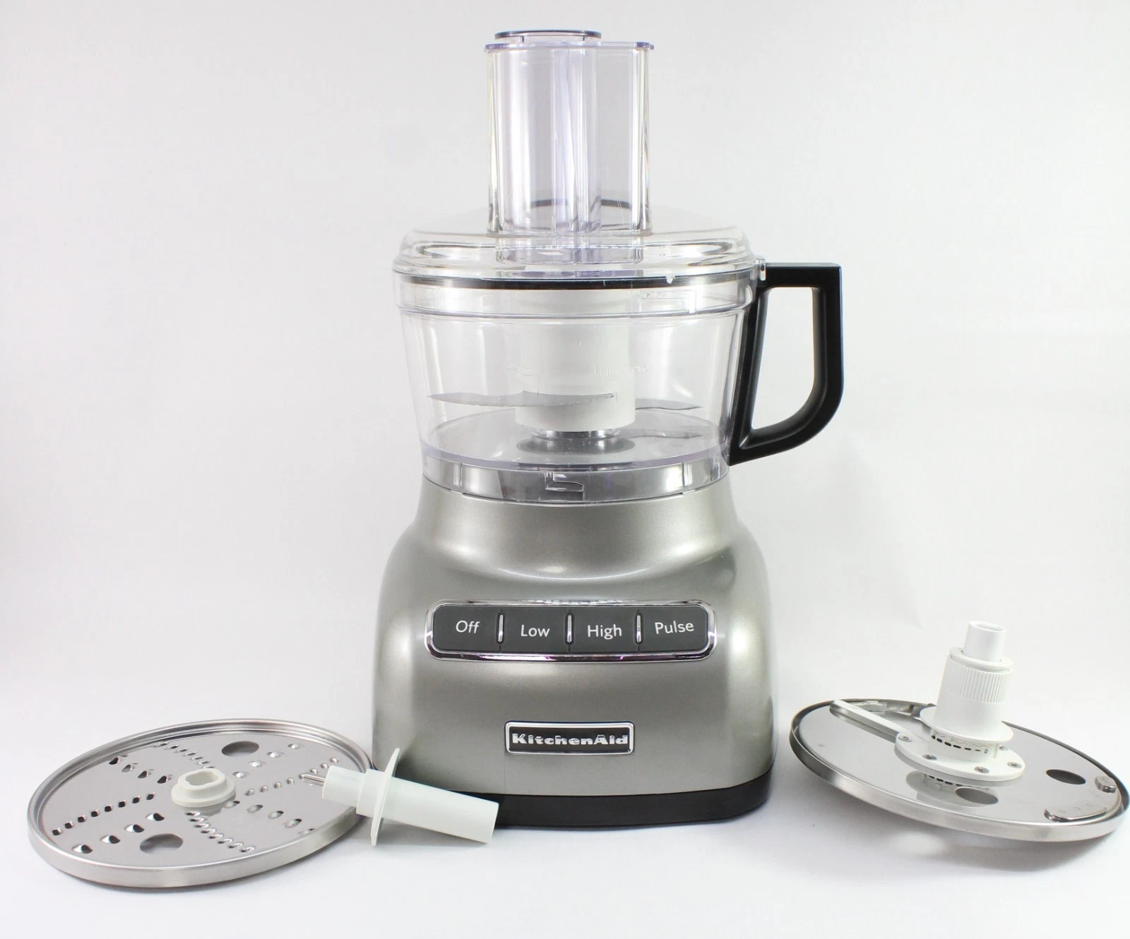 KitchenAid KFP0711CU 7-Cup Food Processor Silver w/ Extra Blade Refurnished