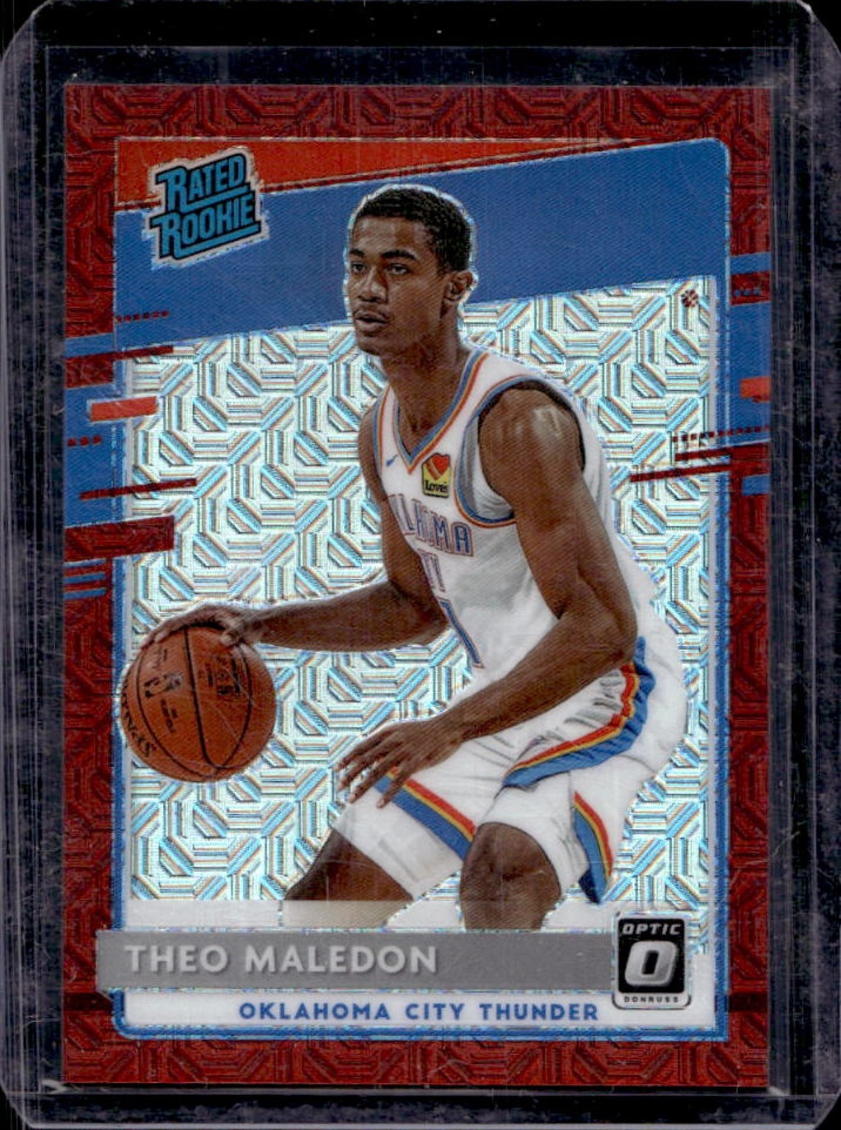 2020-21 Donruss Optic Theo Maledon Choice Red Rookie RC #/88 Thunder