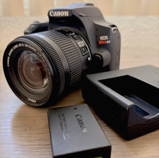 Canon EOS Rebel SL3 DSLR 24.1MP EF-S 18-55mm IS STM Lens Battery Charger Black