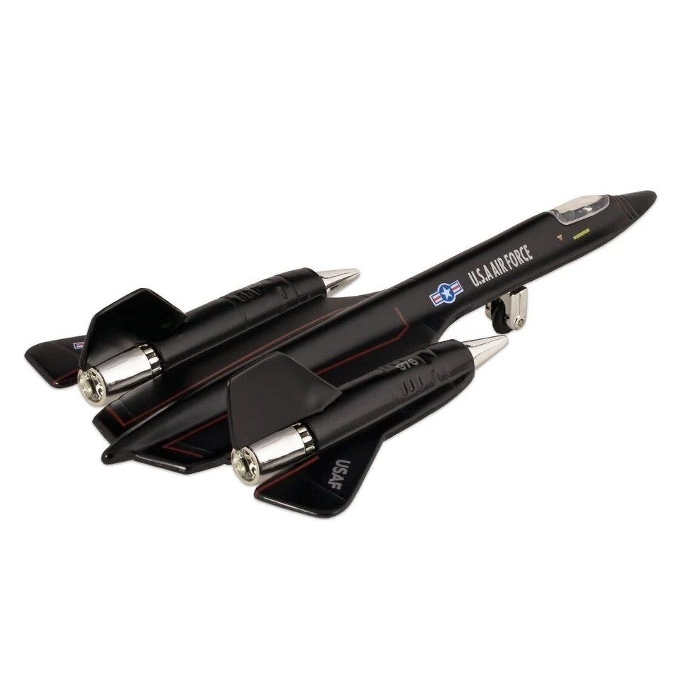 🛦 Fuerza Aérea de los Estados Unidos SR-71A Blackbird 8" Die Cast Metal Pull Back Actio... Foto 2 de 2