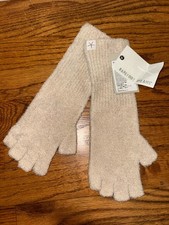 Barefoot Dreams Cozychic Lite Stone Color Fingerless Gloves S-M