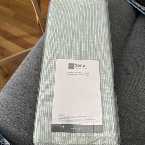 Jcp Home Jadeite (Aqua) Table Runner 13x72 New With Tags - Picture 2 of 7