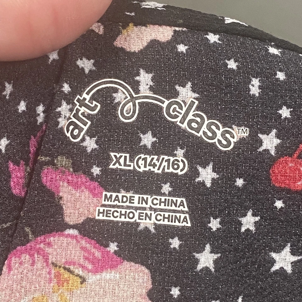 Art Class Romper Girls XL 14/16 Pantsuit V-Neck Stretch Boho Floral - Image 2 of 4