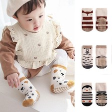 1-3Y Socks Set Floor Socks Winter Anti-slip Toddler Non Skid Boys Girls Baby Set
