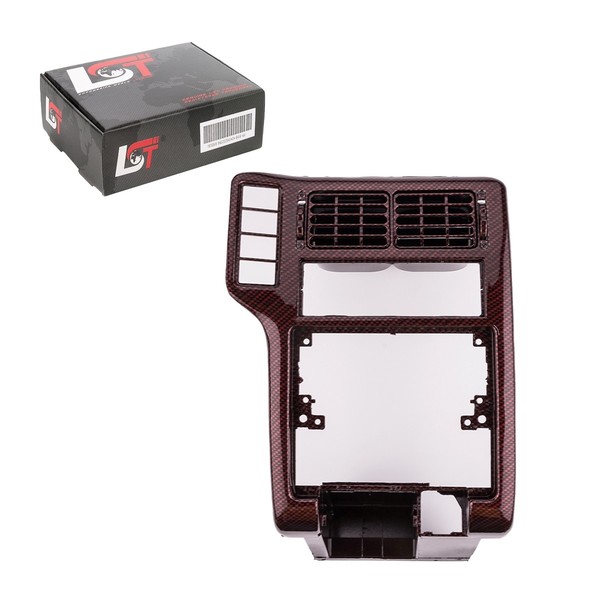 Zierblende Mittelkonsole Luftgitter Rahmen Carbon Rot FüR VW Polo 6N1 1994-1999-image