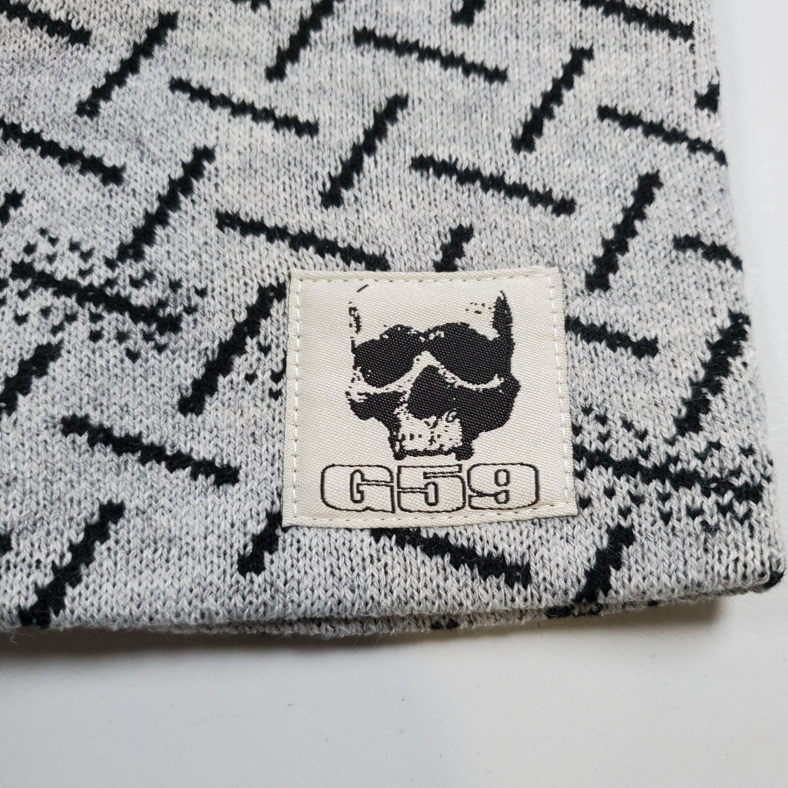 G59 Truck Stop Ski Mask Men Size OS NWT Grey Knit $UICIDEBOY$