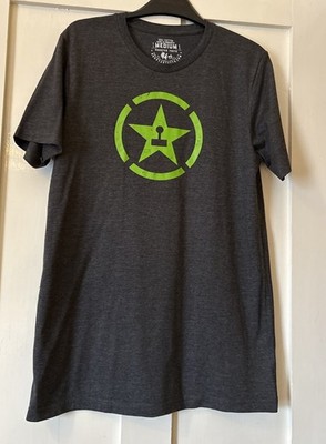 Neu Hahnzähne ''Jack Patillo'' Logo grau Baumwolle T-Shirt Medium (38'')