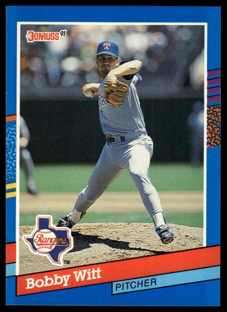 1991 Donruss #249 Bobby Witt Rangers