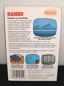 Rambo (Nintendo NES) Excellent Box New Mint Cart! Collectors Quality 