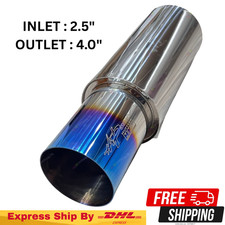 Hks Hi-power Single Exhaust Muffler Titanium Universal Inlet 2.5outlet 4.0inches