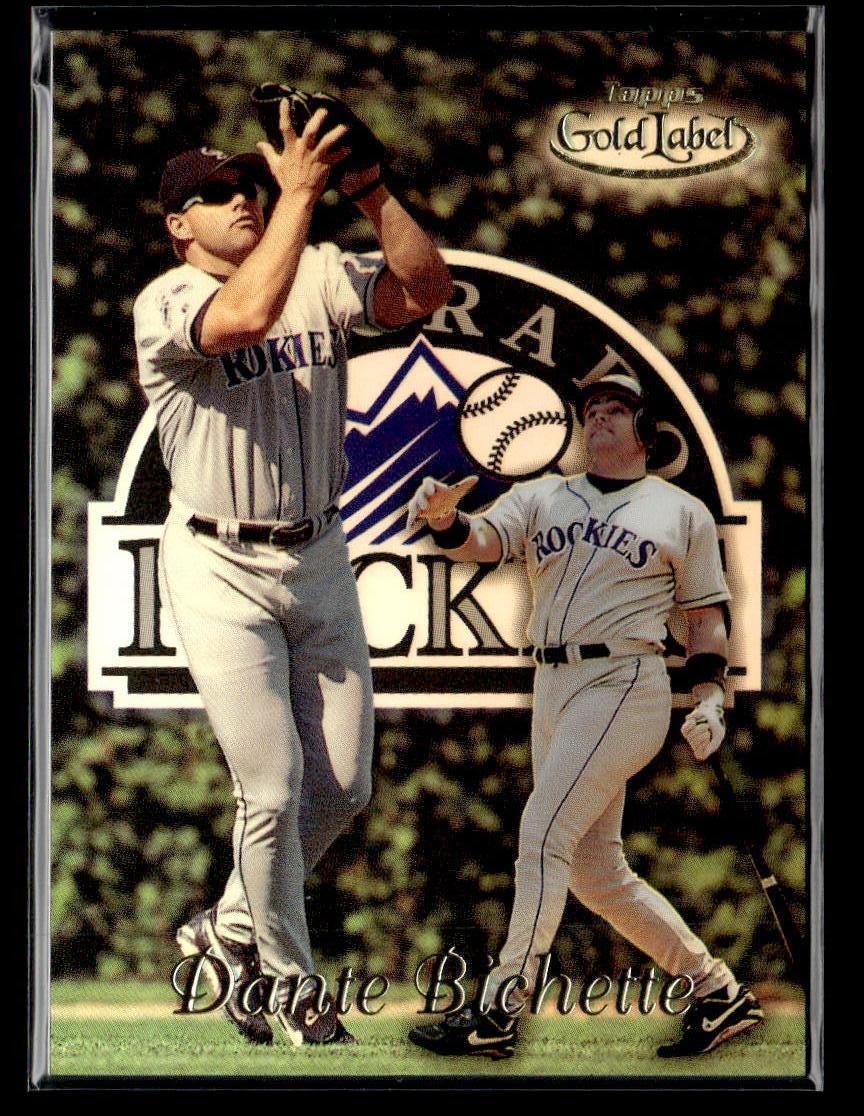 1999 Topps Gold Label #19 Dante Bichette Card Colorado Rockies