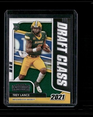 2021 Panini Contenders Draft Class #7 Trey Lance North Dakota State Bison RC