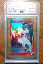 2021 Donruss Press Proof Premium GOLD HOLO Kyle Pitts #260 PSA 10 GEM MINT RC