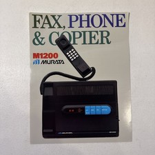 Murata M1200 Fax, Phone & Copier Specification Sales Sheet