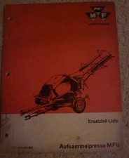 Massey Ferguson Ballenpresse MF8 Ersatzteilkatalog