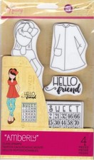 Prima Julie Nutting AMBERLY Doll Cling Stamps Cards Planner Tags 913250