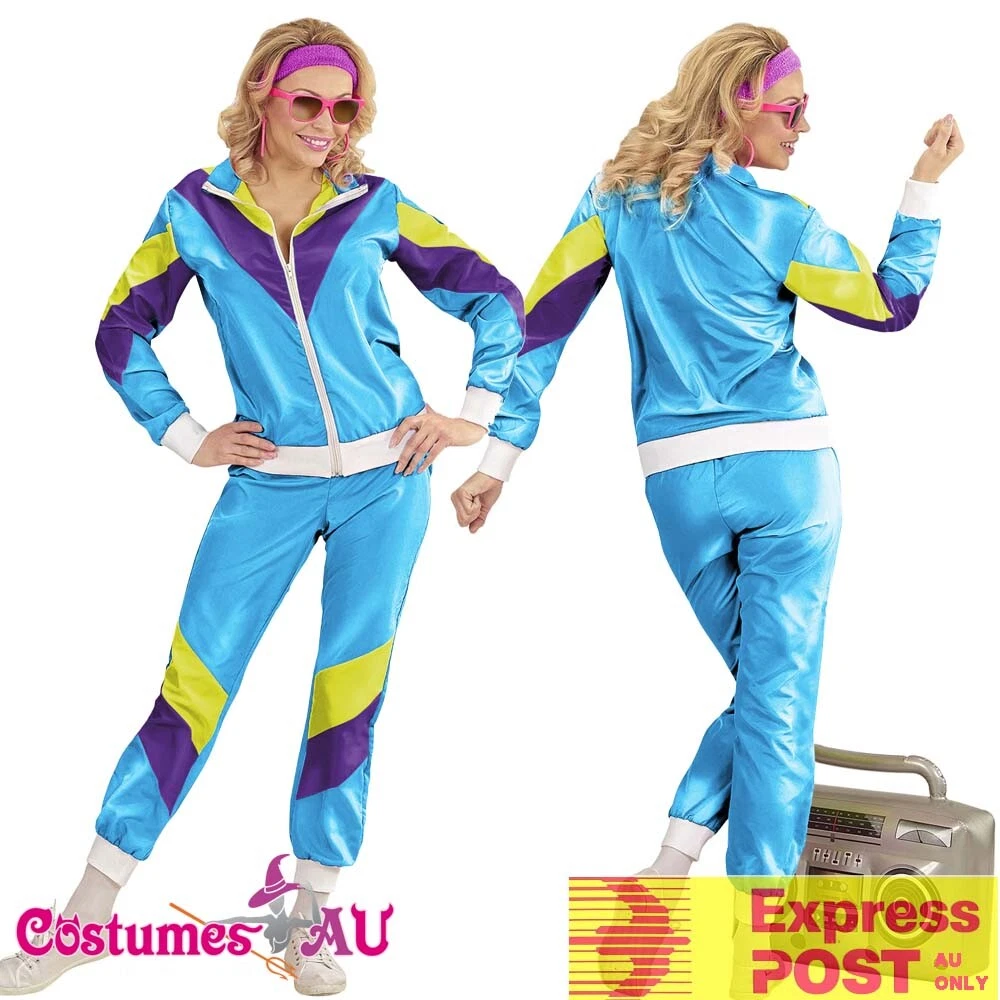 Lamuusaa 90s Hip Hop Costumes Outfits, Retro Tracksuit, Patchwork Long  Sleeve Coat Long Pants, 80s Costumes for Men and Women 