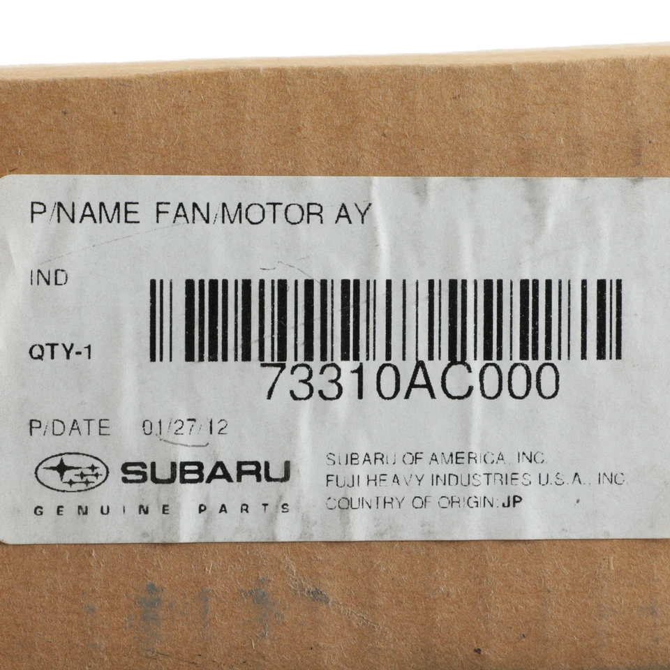 Motor ventilador condensador aire acondicionado Subaru Legacy 1995-1999 OEM NUEVO 73310AC000 Foto 4 de 4
