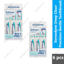 6s Sensodyne Deep Clean Precision Gentle Toothbrush SOFT For Sensitive Teeth