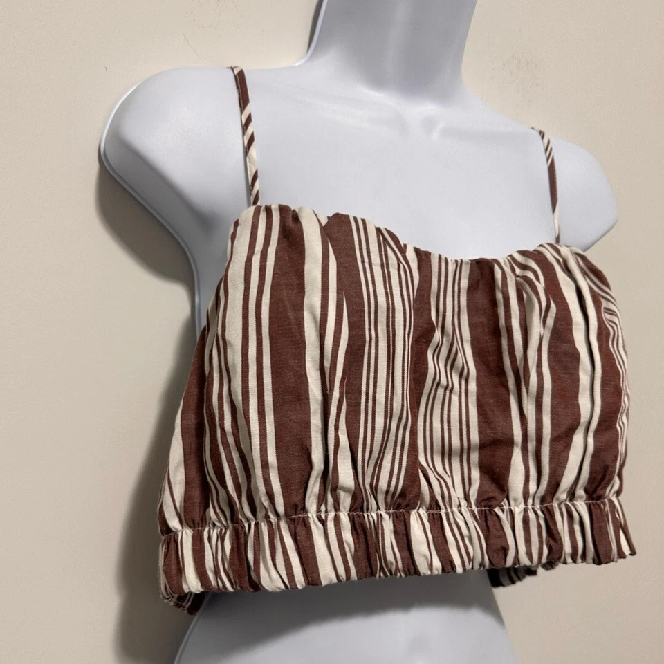 Top corto Lemlem H&M Collab Liya Kebede para mujer talla) correas ajustables Foto 4 de 4