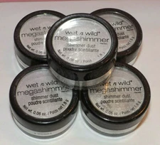 5 x WET N WILD Megashimmer SHIMMER DUST ~ 262A WHITE LOTUS ~ Lot of 5