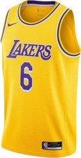 NIKE MENS LEBRON JAMES 6 LAKERS JERSEY BASKETBALL CW3669 738