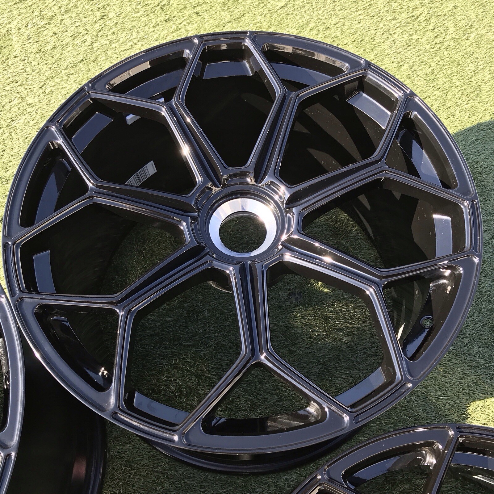 20 21 LAMBORGHINI RIMS GENUINE FACTORY OEM RIMS BLACK ORIGINAL SV SVJ 470601017