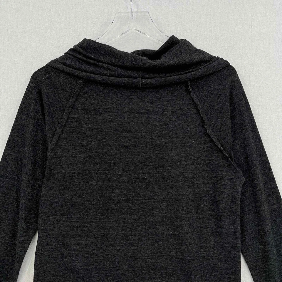 Camisa LAMADE Mujer Pequeña Brezo Negra Capucha Cuello Manga Larga Túnica Top Nueva con Etiquetas Foto 4 de 4