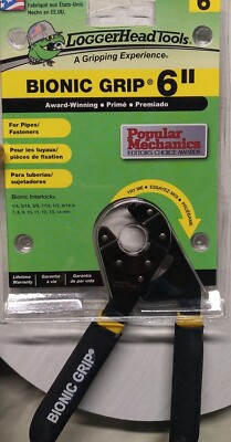 LOGGER HEAD TOOLS 6'' Bionic Grip Adjustable Wrench 1/4''-9/16''   7mm-14mm