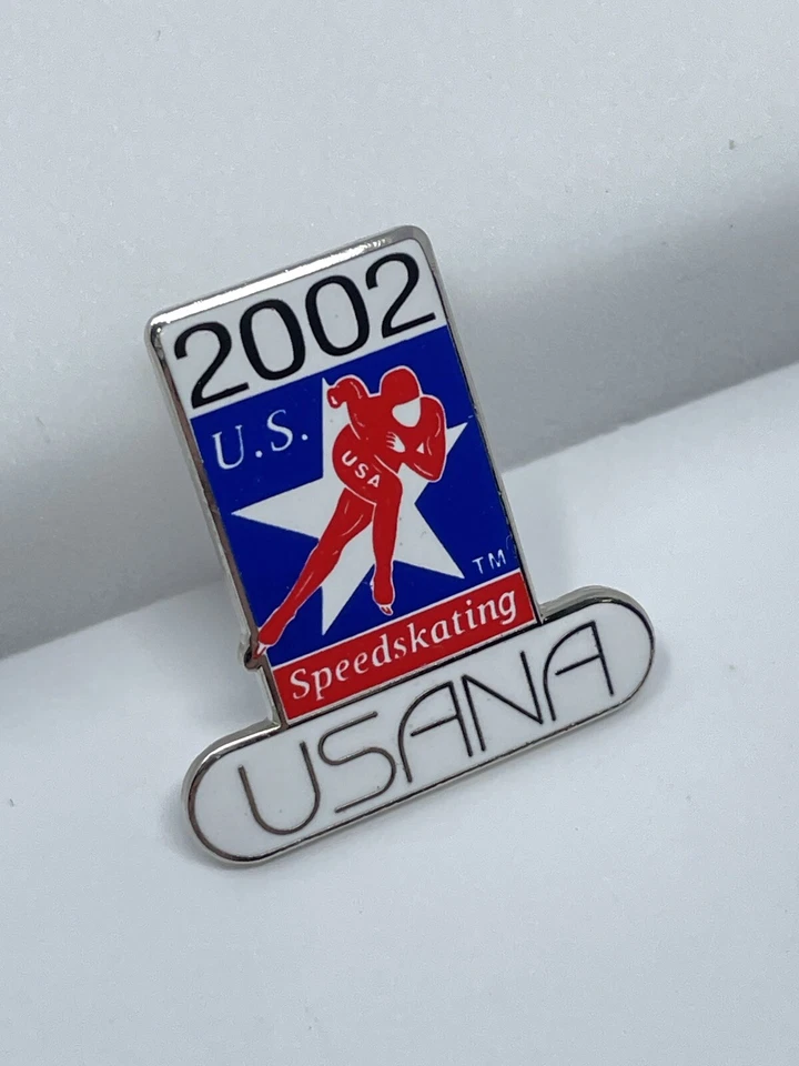 SALT LAKE 2002. OLYMPIC GAMES. SPONSOR PIN. USANA. SPEEDSKATING - Image 2 of 4
