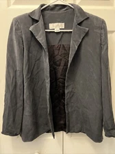 Mark Heister Silk Womens Black Jacket Size Large