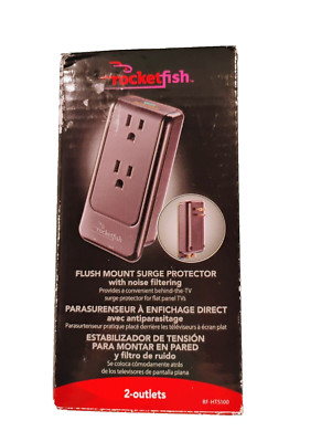 Rocketfish 2 Outlet Flush Mount Surge Protector