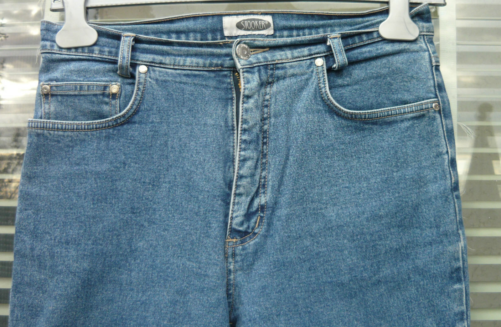 STOOKER women's jeans stretch style-no.993 1180 light blue size 30!! image 3