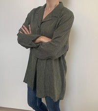 Laura Lardini Karo Blazer Bluse Pepita Jacke Tunika Jacke Oversize Mantel Gr. 40