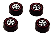 4 Brightvision Redline Wheels – 4 Large Hong Kong Bearing Style - Bright Chrome