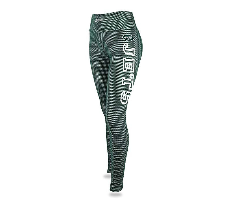 Женские леггинсы из искусственной сетки с принтом New York Jets от Zubaz NFL Womens