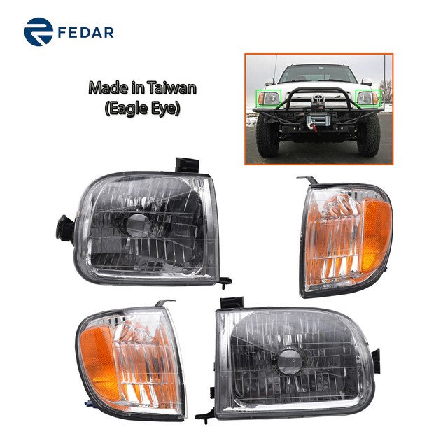 Headlight & Turn Signal Light Fit 00-04 Toyota Tundra Regular Access