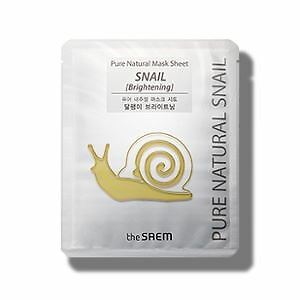 Saem Pure Natural маска тканевая улиточная (сияние) Pure Natural mask sheet [snail brightening ] 20мл (8806164116999)