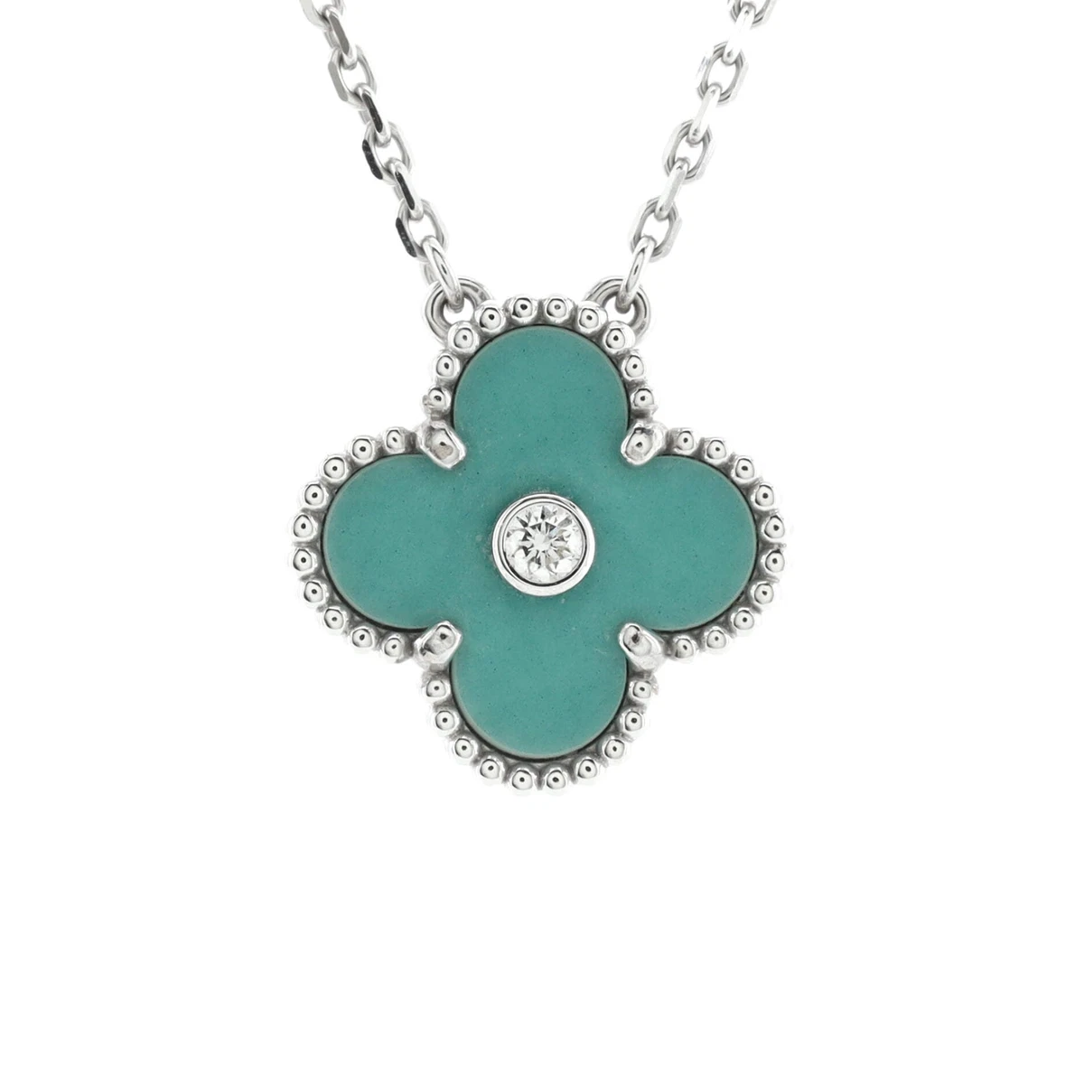 Green 2024 alhambra necklace