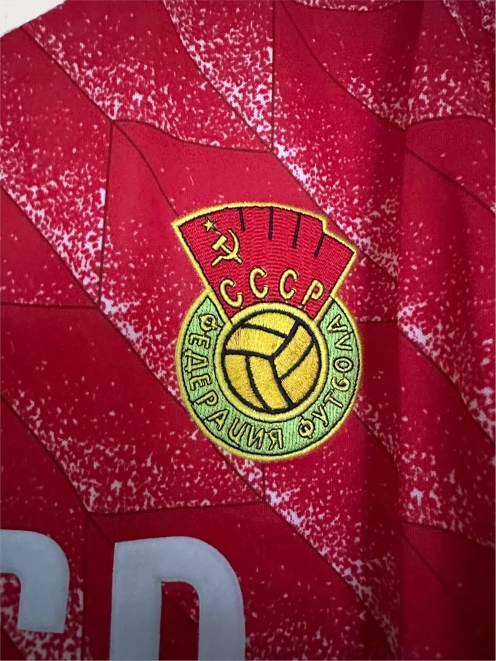 VINTAGE Soviet Union Football Shirt 1988 Adidas Home Russia CCCP USSR Jersey L - Image 3 of 4