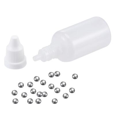 100 Stück 5,5 mm 304 Edelstahl Kugeln 10 Stück 30 ml Tropfer Flaschen für Farbe